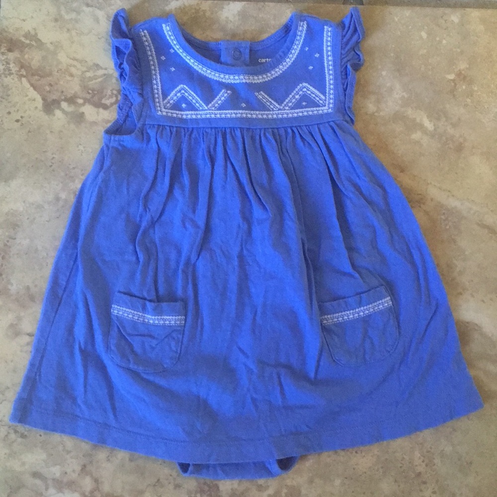 ❗️Last Chance❗️Carter's indigo onesie dress